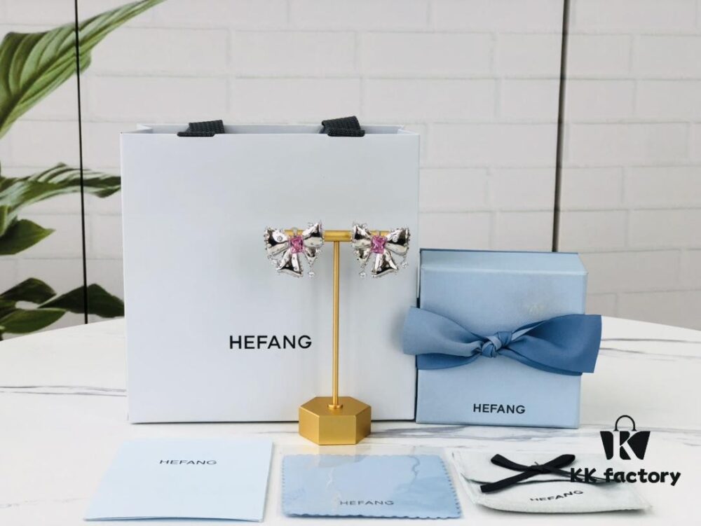 6930044a12f62673a6faaf28 HEFANG Jewelry Bowknot Gemstone Earrings