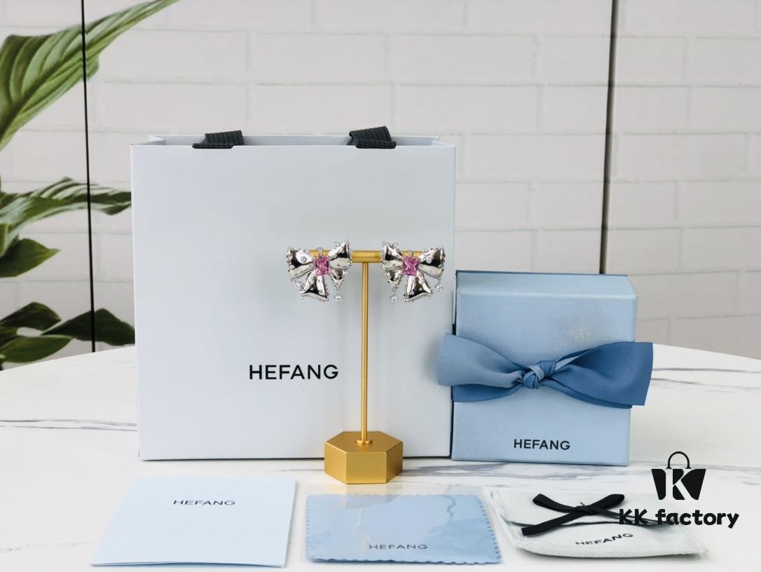 6930044a12f62673a6faaf28 HEFANG Jewelry Bowknot Gemstone Earrings