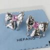 6930044b12f62673a6faaf2a HEFANG Jewelry Bowknot Gemstone Earrings