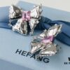 6930044c12f62673a6faaf2c HEFANG Jewelry Bowknot Gemstone Earrings