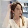 HEFANG Jewelry Love Heart Wheat Tassel Earrings