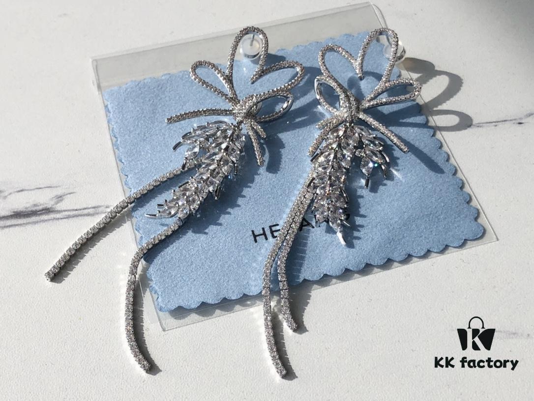 6930045512f62673a6faaf46 HEFANG Jewelry Love Heart Wheat Tassel Earrings