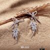 6930045a12f62673a6faaf50 HEFANG Jewelry Ribbon Wheat Ear Earrings