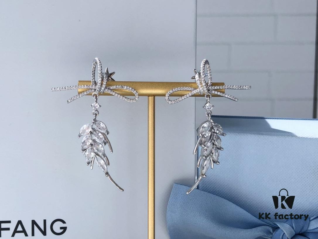 6930045c12f62673a6faaf54 HEFANG Jewelry Ribbon Wheat Ear Earrings
