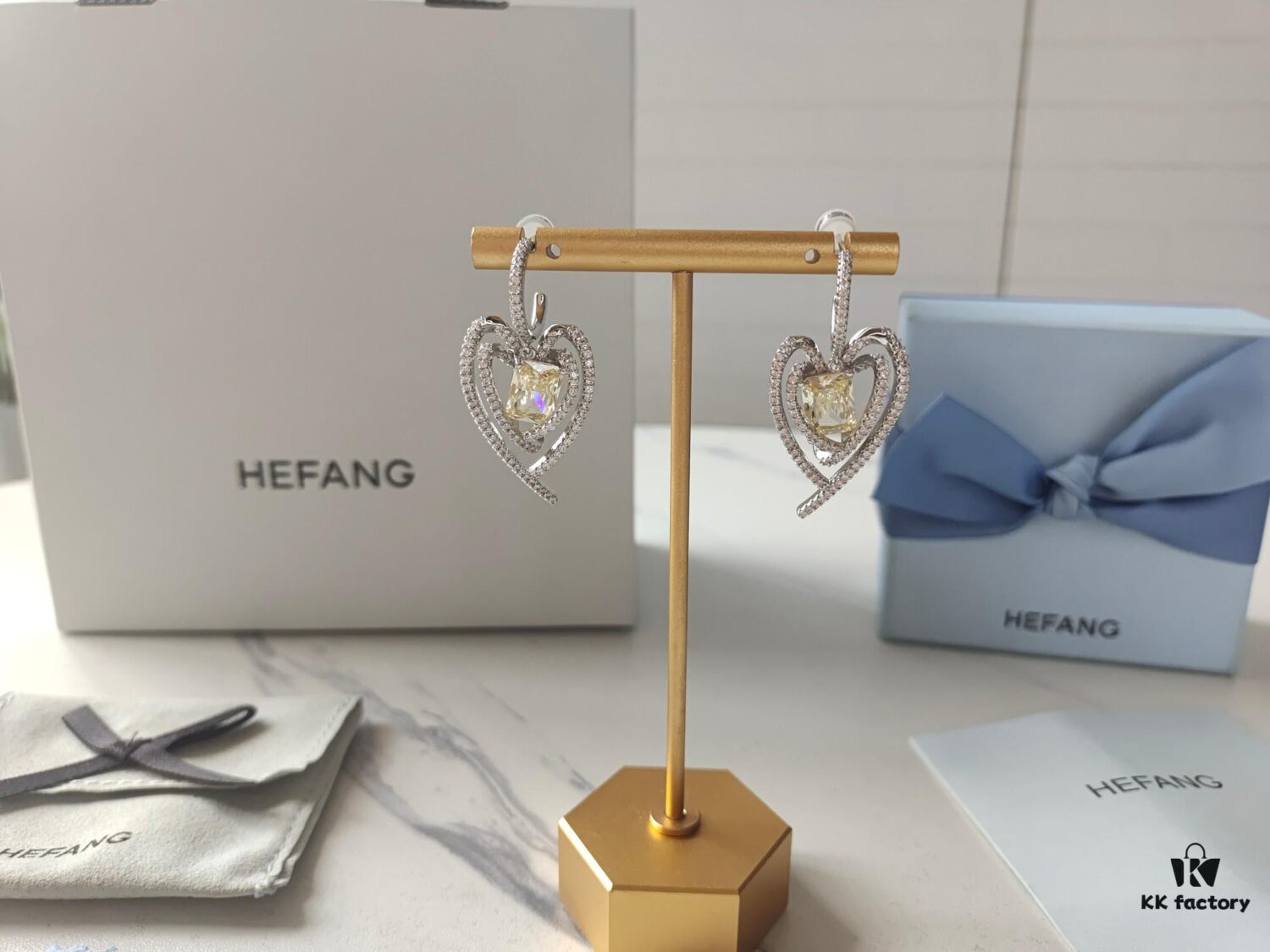 6930046012f62673a6faaf5f HEFANG Jewelry - Declaration Cube Earrings