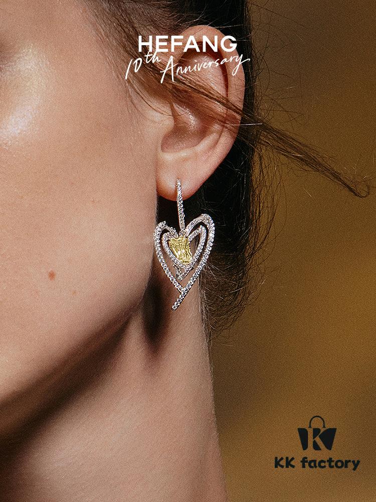 6930046512f62673a6faaf6d HEFANG Jewelry - Declaration Cube Earrings