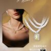 6930046f12f62673a6faaf85 HEFANG Jewelry Gilded Sugar Triple Chain Necklace with Extension Chain