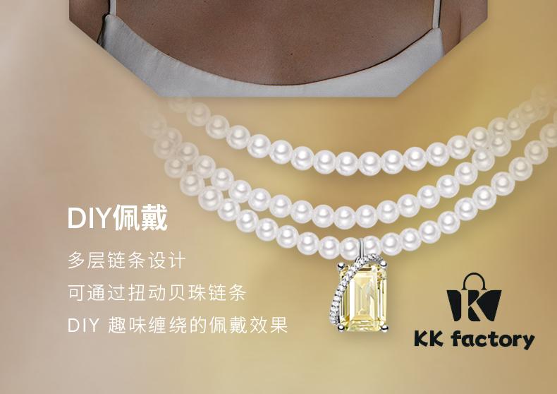 6930047112f62673a6faaf8a HEFANG Jewelry Gilded Sugar Triple Chain Necklace with Extension Chain