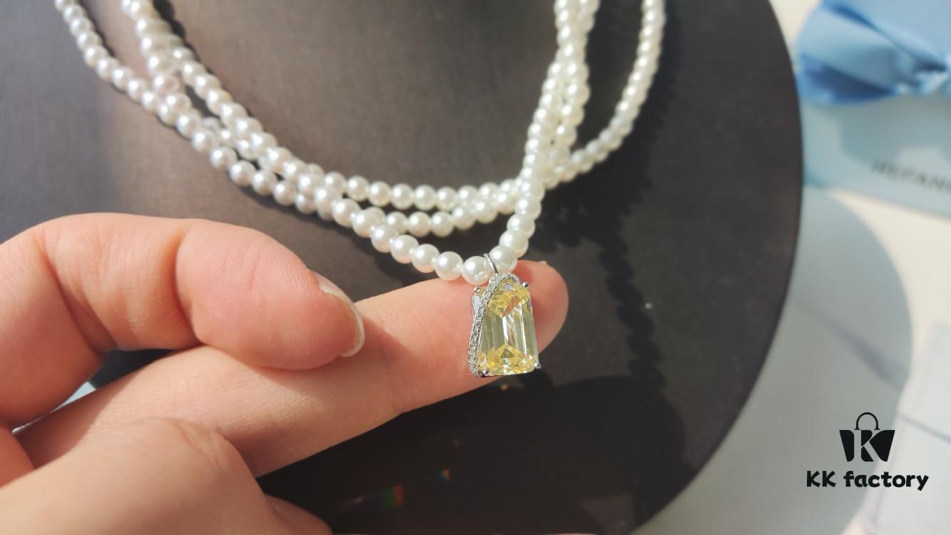 6930047312f62673a6faaf8f HEFANG Jewelry Liu Guang Fang Tang Three-Layer Necklace with Extension Chain