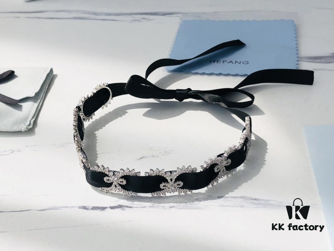 6930047812f62673a6faaf9a HEFANG Jewelry Wedding Collection Lace Choker Necklace in 925 Sterling Silver