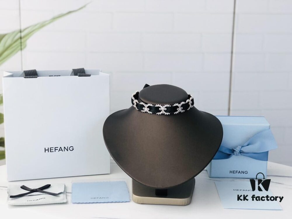 6930047812f62673a6faaf9c HEFANG Jewelry Wedding Collection Lace Choker Necklace in 925 Sterling Silver