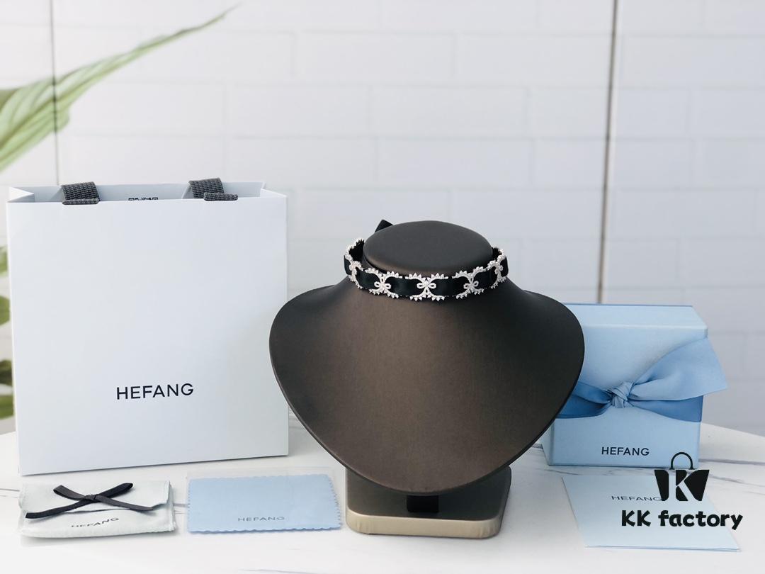 6930047812f62673a6faaf9c HEFANG Jewelry Wedding Collection Lace Choker Necklace in 925 Sterling Silver