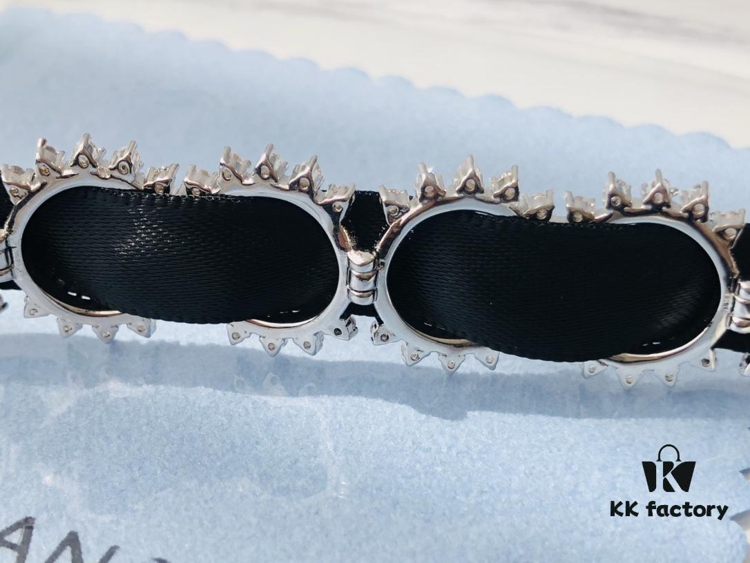 6930047a12f62673a6faafa1 HEFANG Jewelry Wedding Collection Lace Choker Necklace in 925 Sterling Silver