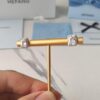 HEFANG Jewelry Shiny Cube Stud Earrings