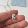 HEFANG Jewelry Shiny Cube Stud Earrings