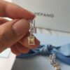 HEFANG Jewelry Gilded Sugar Cube Earrings