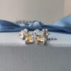 HEFANG Jewelry Gilded Sugar Cube Earrings
