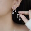 6930049212f62673a6faafda New Arrival He Fang Snowflake Crystal Necklace / Earrings | Pure Silver High-End Original Quality