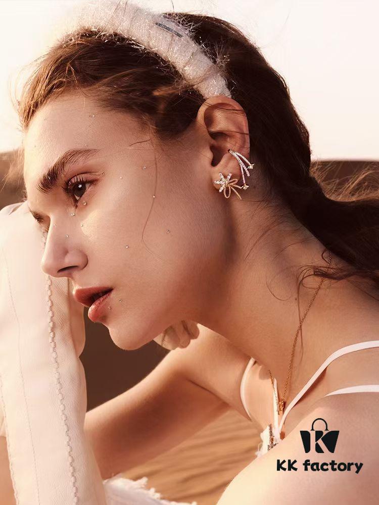 693004ab12f62673a6fab017 Floating Silk Ribbon Snowflake Stud Earrings for Women