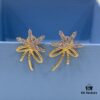 693004ad12f62673a6fab01a Floating Silk Ribbon Snowflake Stud Earrings for Women