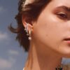 Starry Light Snowflake Earrings, Brilliant and Elegant Jewelry