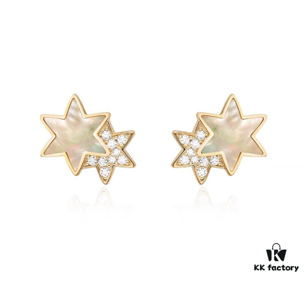 693004af12f62673a6fab024 He Fang Liu Guang Twin Star Stud Earrings