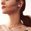 He Fang Liu Guang Twin Star Stud Earrings