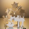 He Fang Liu Guang Twin Star Stud Earrings