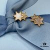 He Fang Liu Guang Twin Star Stud Earrings