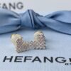 HEFANG Jewelry Declaration Diamond Stud Earrings