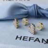 HEFANG Jewelry Declaration Diamond Stud Earrings