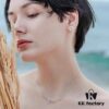 693004bc12f62673a6fab048 HeFang Bestseller - Ribbon Knot Pendant Necklace, Luxurious Wedding Jewelry, Elegant and Sparkling Collarbone Chain
