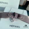 693004be12f62673a6fab050 HeFang Bestseller - Ribbon Knot Pendant Necklace, Luxurious Wedding Jewelry, Elegant and Sparkling Collarbone Chain