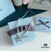 693004c112f62673a6fab055 HeFang Jewelry Elizabeth Necklace - Bow Pendant Luxury Wedding Collar Chain, 42cm Adjustable