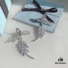693004c312f62673a6fab05b HeFang Jewelry Ribbon Wheat Ear Stud Earrings, Minimalist Elegant Design, 2021 Wedding Collection