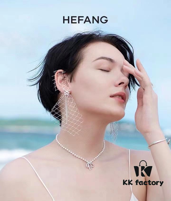 693004ca12f62673a6fab072 HeFang Jewelry 💎 Bow-Tied Tassel Earrings, Long Flowing Fringe Statement Earrings with Detachable Netted Design, Two Styling Options