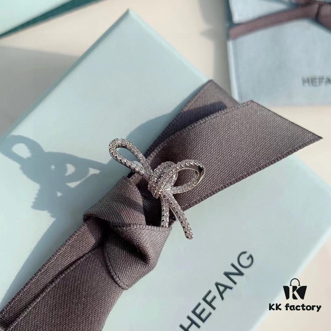 693004ce12f62673a6fab07c HeFang Jewelry Ribbon Bow Ring, Minimalist Statement Index Finger Ring, 2021 Wedding Collection