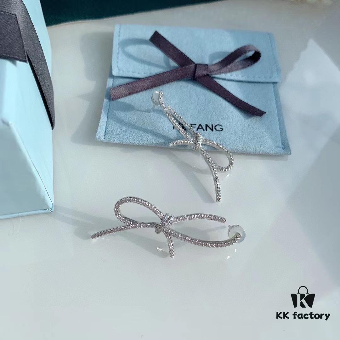 693004d012f62673a6fab082 HeFang Bestseller Silk Bow Stud Earrings - 2021 Wedding Collection, Luxury Fashion Ear Cuff Inspired by Bridal Ribbons, Worn by Zhan Qiuyi