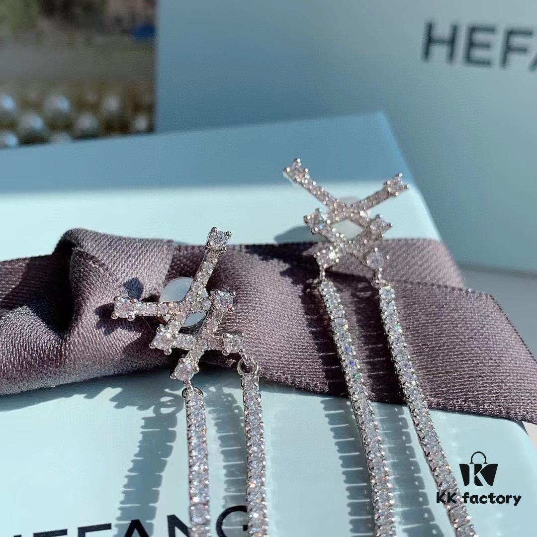 693004d412f62673a6fab08a HeFang Jewelry 💎 Bow-Tied Tassel Earrings, Long Flowing Fringe Statement Earrings with Detachable Netted Design, Two Styling Options