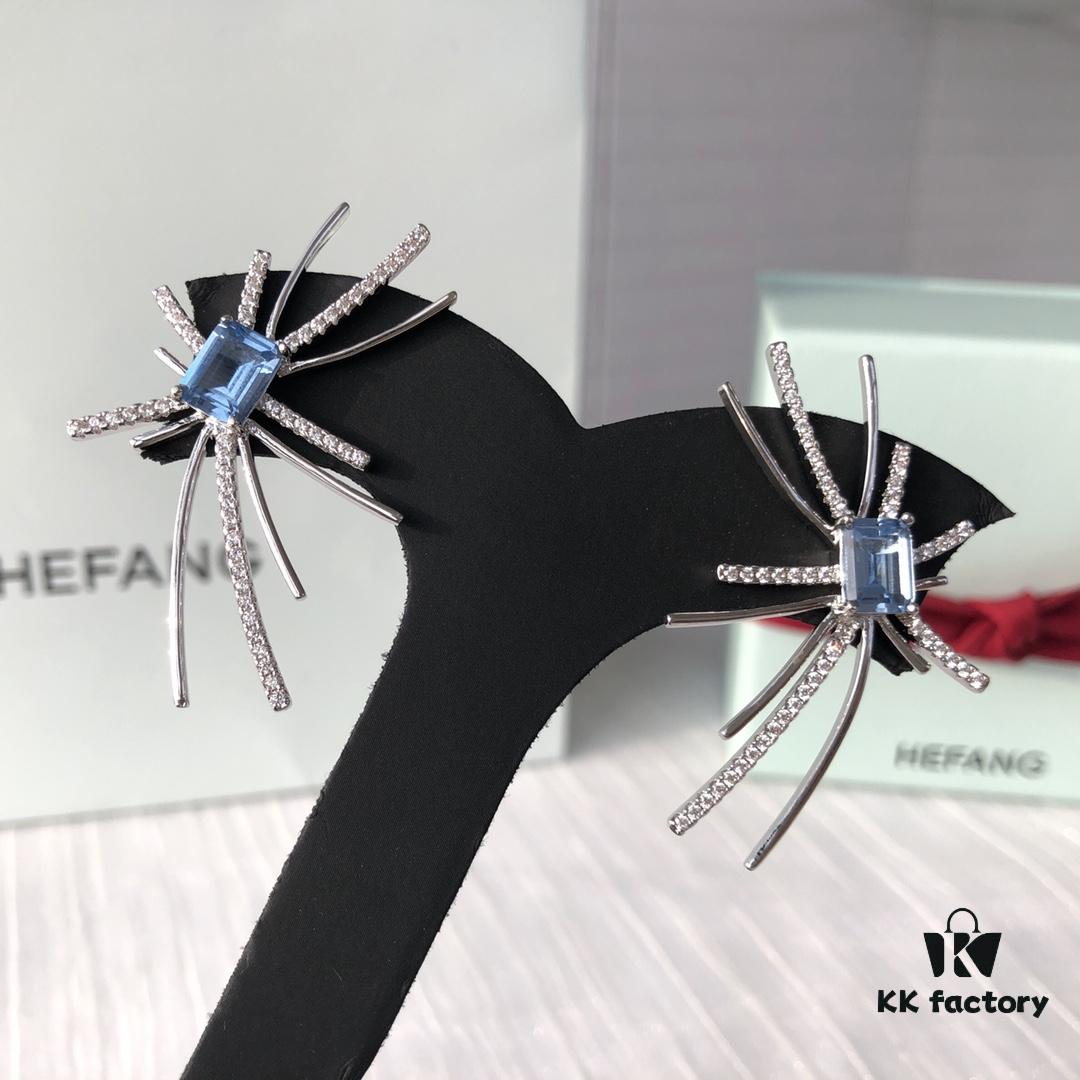 693004d612f62673a6fab092 HEFANG Jewelry Ice Blue Sparkle Earrings