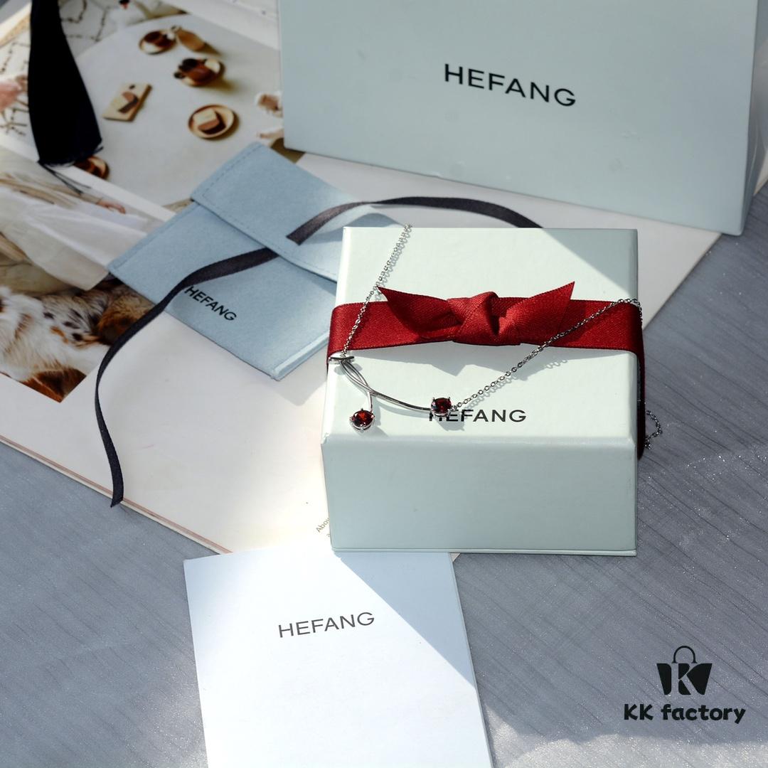 693004df12f62673a6fab0a6 HEFANG 925 Sterling Silver Cherry Collar Necklace, Designer Pendant Jewelry