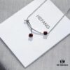 693004e412f62673a6fab0ae HEFANG 925 Sterling Silver Cherry Collar Necklace, Designer Pendant Jewelry