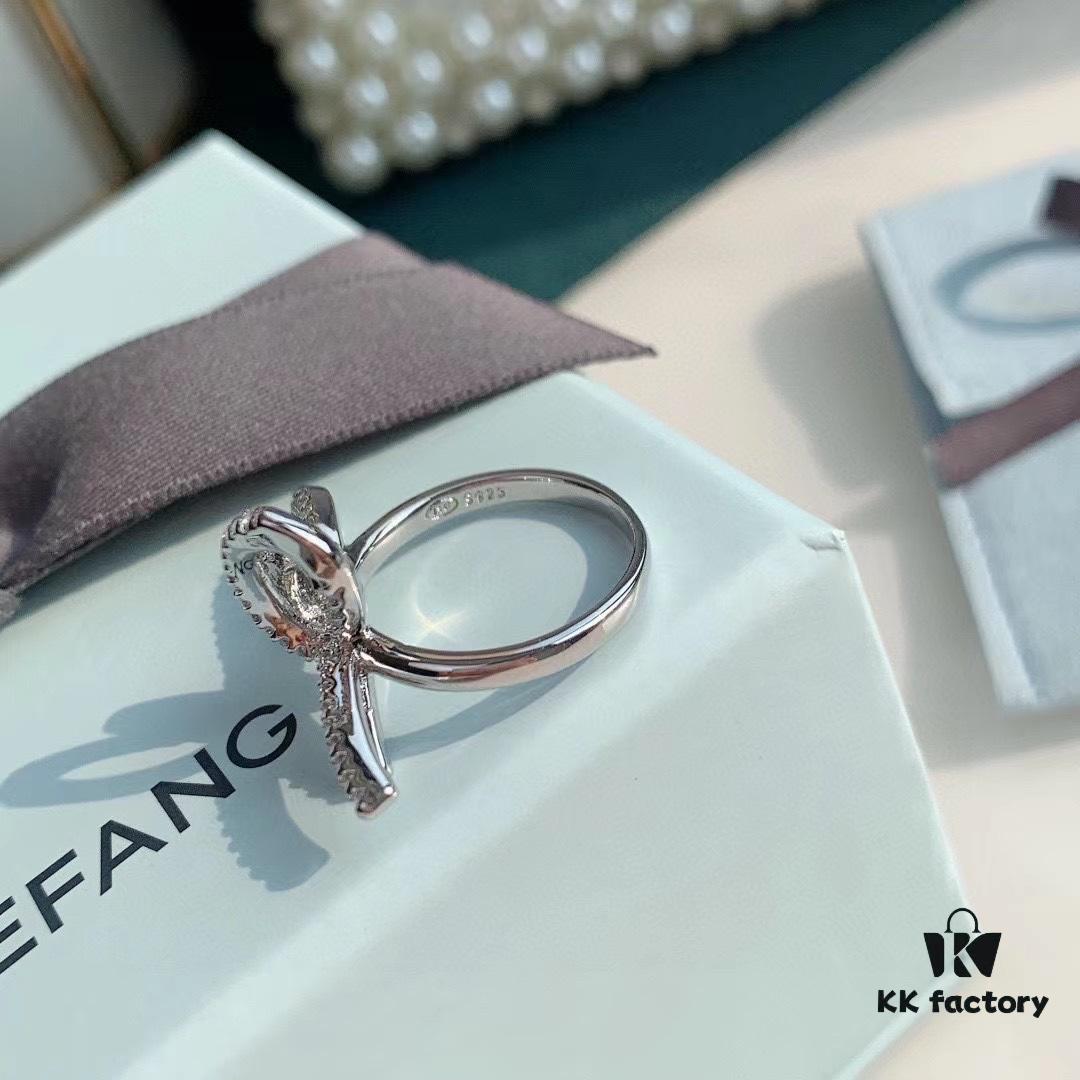 693004ec12f62673a6fab0c1 HeFang Jewelry Ribbon Bow Ring, Minimalist Statement Index Finger Ring, 2021 Wedding Collection