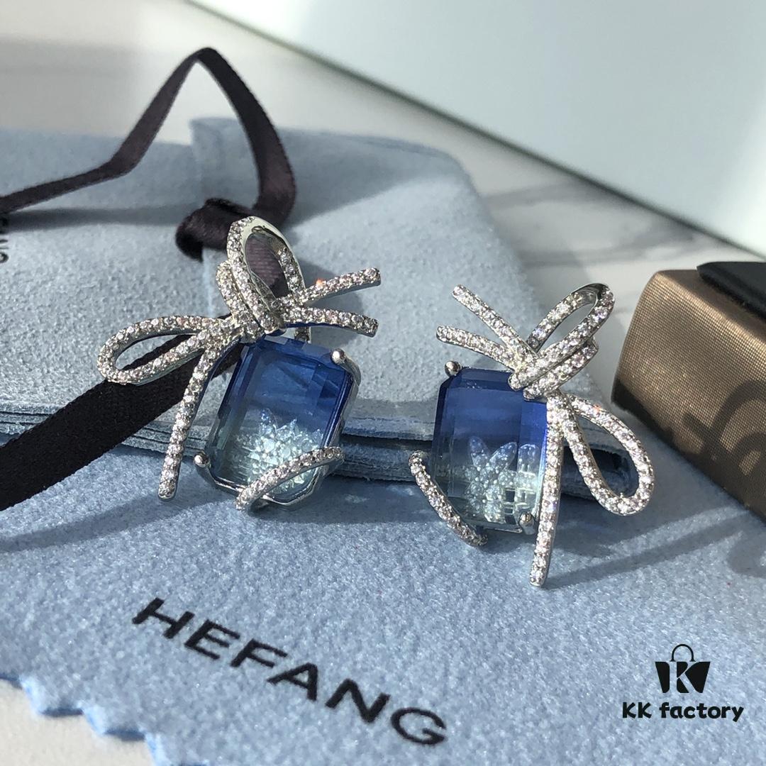 693004f412f62673a6fab0d2 HEFANG Jewelry Ice Blue First Snow Earrings