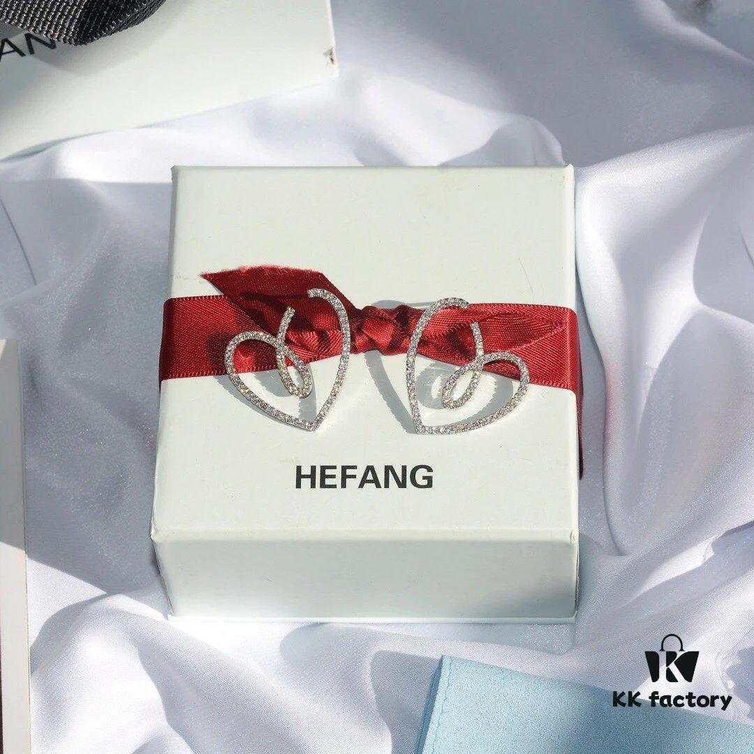 693004f512f62673a6fab0d3 HEF@NG Jewelry Romantic Bow Ribbon Heart Elegant Stud Earrings - Celestial Bow & Heart Series, High-End Custom Design, Micro-Paved Sparkling Stones