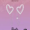 693004f812f62673a6fab0d8 HEFANG Jewelry Romantic Heart Purple Zirconia S925 Sterling Silver Stud Earrings - Barbie Collection, High-End Design, Celebrity-Inspired Style