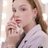 693004f812f62673a6fab0d9 HEFANG Jewelry Romantic Heart Purple Zirconia S925 Sterling Silver Stud Earrings - Barbie Collection, High-End Design, Celebrity-Inspired Style
