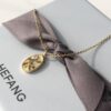 693004f912f62673a6fab0dd HEFANG Jewelry Starfish 18K Gold Plated Necklace