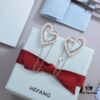 693004f912f62673a6fab0de HEFANG Jewelry Romantic Heart Purple Zirconia S925 Sterling Silver Stud Earrings - Barbie Collection, High-End Design, Celebrity-Inspired Style