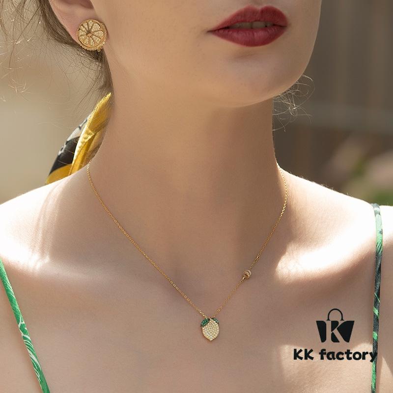 Hefang Jewelry Lemon Slice Ear Clips